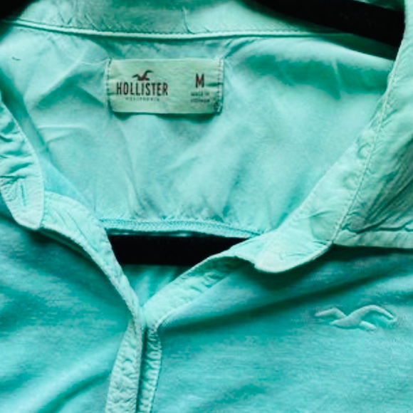 Hollister CA Women’s Size M turquoise/green sleeveless top - Picture 4 of 4